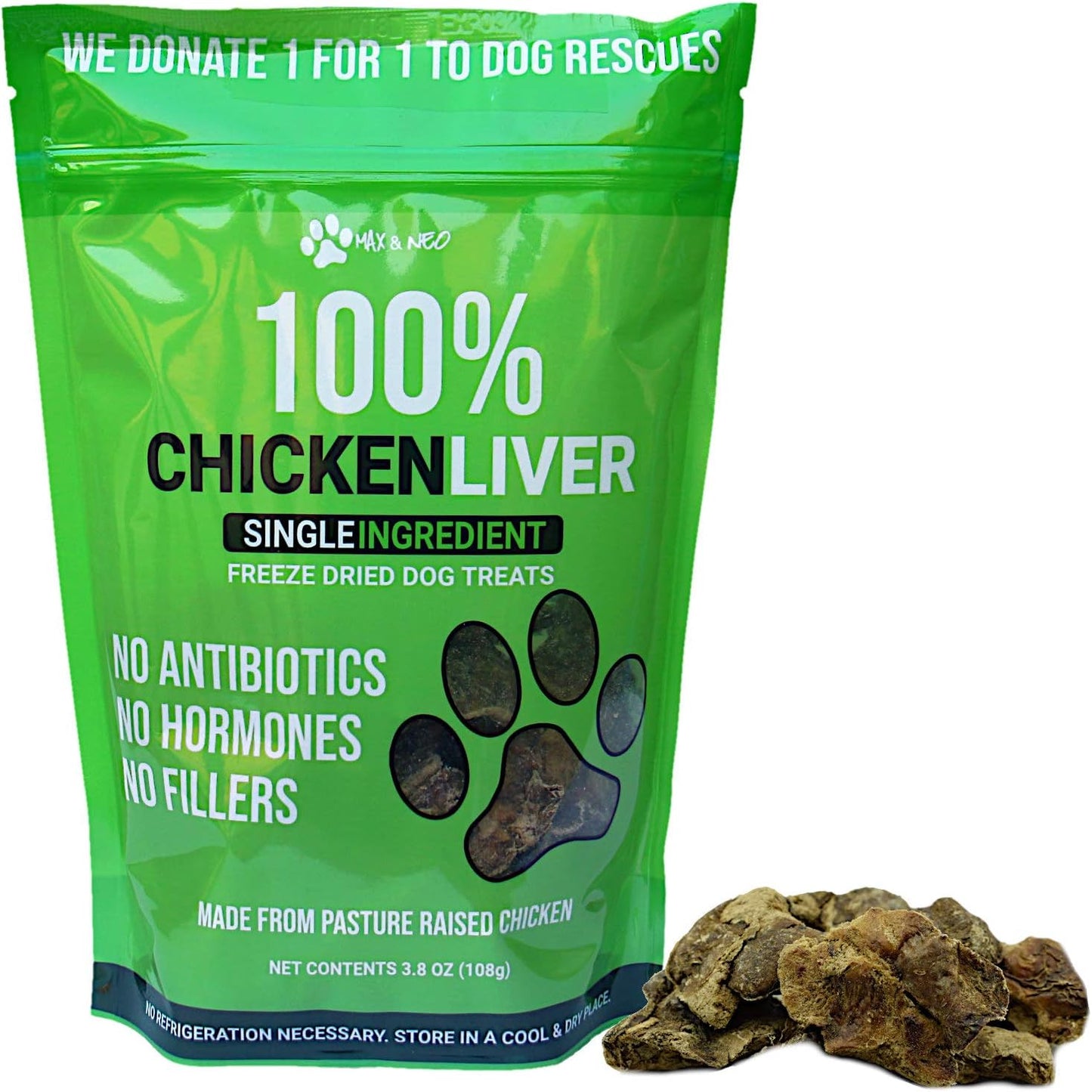 Freeze Dried Chicken Liver Dog Treats